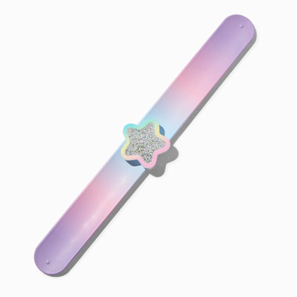 Shaker Star Pastel Rainbow Slap Bracelet