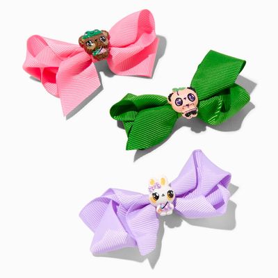 Claire's Club Critter Bow Hair Clips - 3 Pack