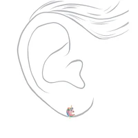 Pastel Unicorn Clip-On Stud Earrings