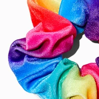 Rainbow Tie Dye Velvet Hair Scrunchie