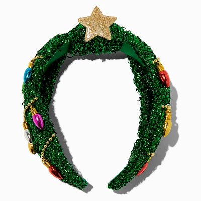 Christmas Tree & Lights Tinsel Headband