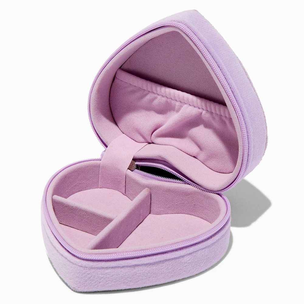 Purple Heart Embellished Jewelry Box