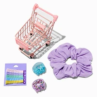 Shopping Cart Scrunchie & Hair Clip Set