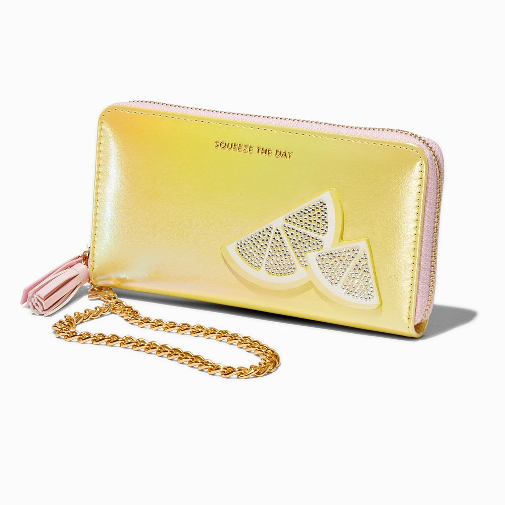 "Squeeze the Day" Lemon Wristlet Wallet