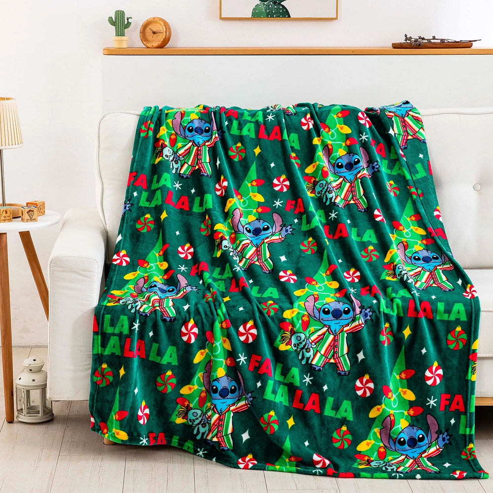 Disney Stitch PJs Tradition Silk Touch Throw Blanket