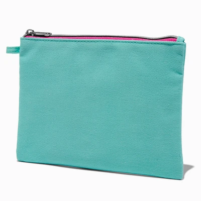 DIY Teal Nylon Pouch