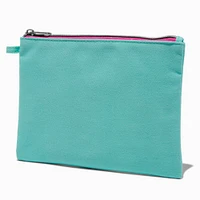 DIY Teal Nylon Pouch