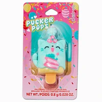 Pucker Pops® Birthday Cat Lip Gloss - Raspberry