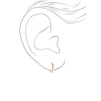 18kt Gold Plated 12MM Hoop Earrings