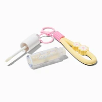 Yellow Daisy Lip Gloss Keychain