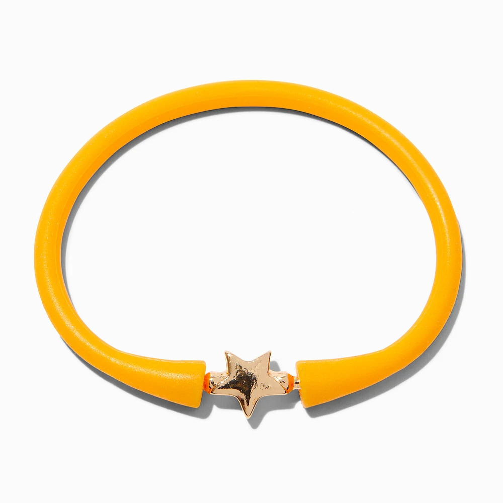 Yellow Star Silicone Bracelet