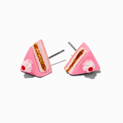 Pink Layer Cake Stud Earrings