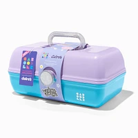 Caboodles Purple & Blue Makeup Case with Stickers