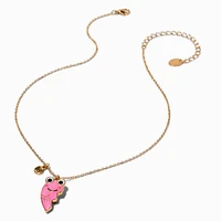 Best Friends Frog Glow in the Dark Split Heart Pendant Necklaces - 2 Pack