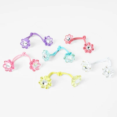 Claire's Club Pastel Flower Hair Ties