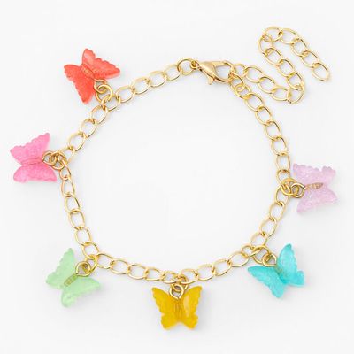 Butterfly Charm Bracelet - Gold