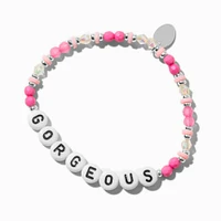 ''Gorgeous'' Beaded Stretch Bracelet