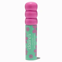 Pink Daisy Blue Lip Gloss Wand