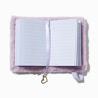 Light Purple Furry Mini Journal