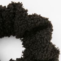 Teddy Hair Scrunchie - Black