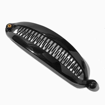 Black Oil Slick Banana Hair Claw