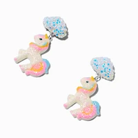 Puffy Unicorn Drop Earrings