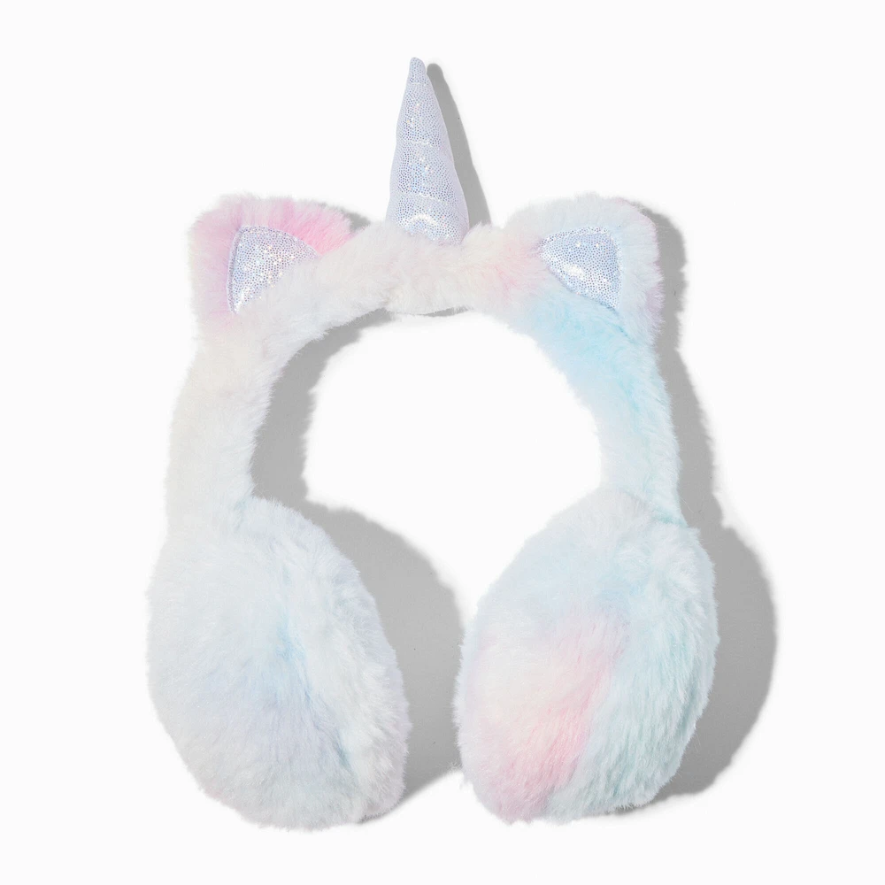 Claire's Club Rainbow Ombré Unicorn Ear Muffs