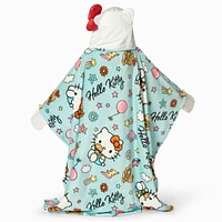 Hello Kitty® World of Kitty Hooded 3D Sculpted Hood Silk Touch Throw Blanket (ds)