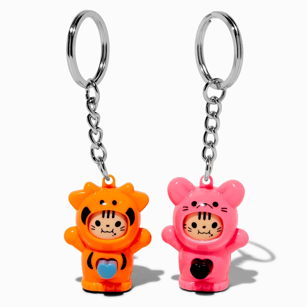 Best Friends Cat Fidget Toy Keychains - 2 Pack