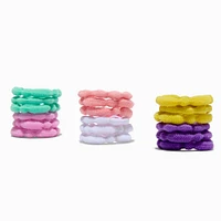 Claire's Club Pastel Bubble Mini Hair Ties - 18 Pack