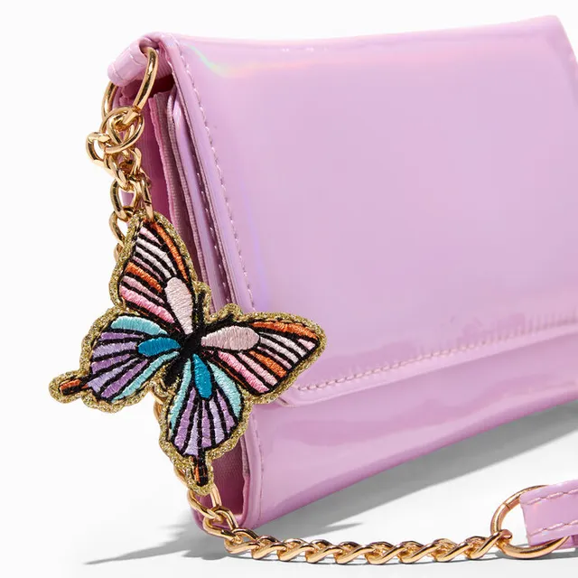 Claire's Golden Crown Trifold Wallet