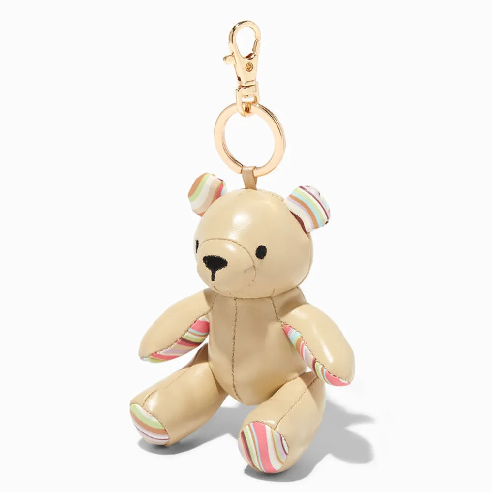 Claire's Swirl Stripes Stuffed Bear Keychain | Connecticut Post Mall