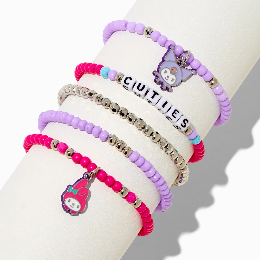 Sanrio®Claire's Exclusive My Melody® & Kuromi® Bracelet Set - 5 Pack