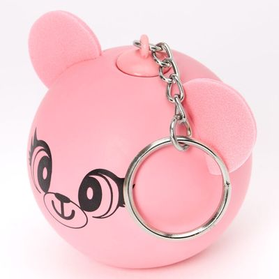 Pink Bear Stress Ball Keychain