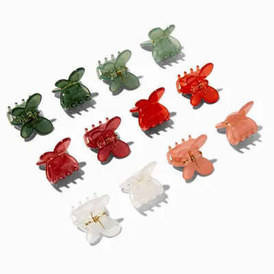 Fall Colors Butterfly Hair Claws - 12 Pack