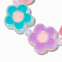 Claire's Club Flower Disc Stretch Bracelet