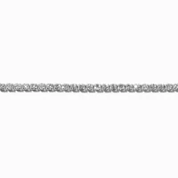 Silver-tone Cubic Zirconia Tennis Choker Necklace