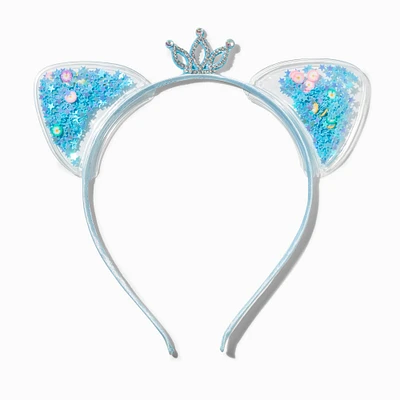 Claire's Club Blue Star Shaker Cat Ears Headband