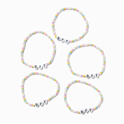 Best Friends Microbeads ''BFF'' Stretch Bracelets - 5 Pack