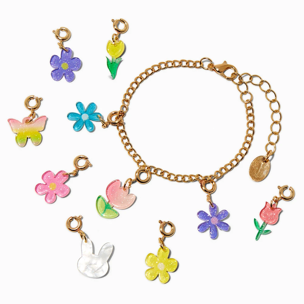 Claire's Club Make-It-Yourself Flower Charm Bracelet Kit