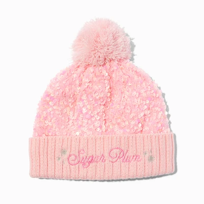 "Sugar Plum" Sequin Beanie Hat