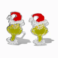 Dr. Seuss™ The Grinch Sterling Silver Enamel Stud Earrings