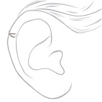 Silver Criss-Cross Embellished Ear Cuff