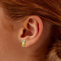 Glow in the Dark Pineapple Stud Earrings