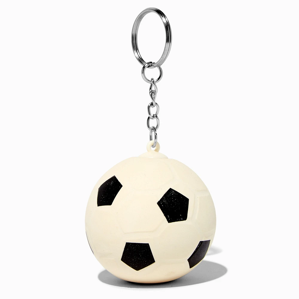 Soccer Ball Stress Ball Keychain