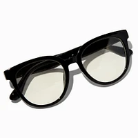 Claire's Club Black Retro Clear Lens Frames