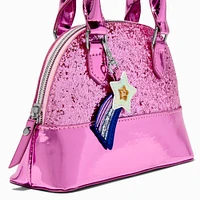 Claire's Starry Pink Glitter Shoulder Bag