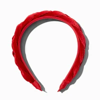 Red Braided Headband