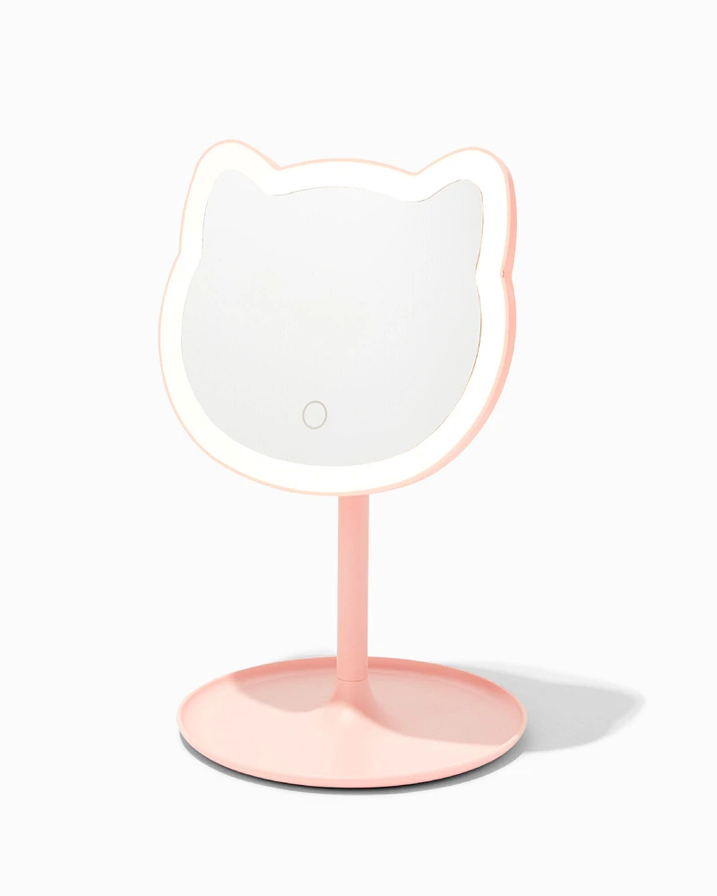 Cat Shaped Light Up Make-up Mirror