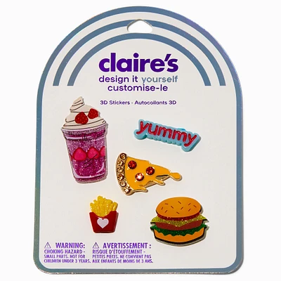 DIY 3D American Food Stickers - 5 Pack